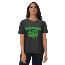 Load image into Gallery viewer, BoardWalk45&#39;s 420 Celebration Unisex organic cotton t-shirt(MeanGreen)
