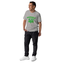 Load image into Gallery viewer, BoardWalk45&#39;s 420 Celebration Unisex organic cotton t-shirt(MeanGreen)
