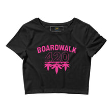 Load image into Gallery viewer, Women’s Boardwalk45&#39;s  420 Celebration Crop Tee
