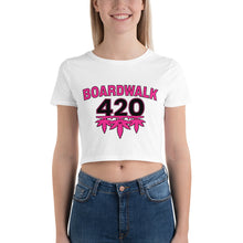 Load image into Gallery viewer, Women’s Boardwalk45&#39;s  420 Celebration Crop Tee
