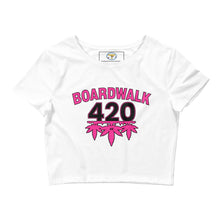 Load image into Gallery viewer, Women’s Boardwalk45&#39;s  420 Celebration Crop Tee
