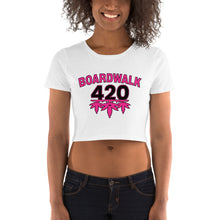 Load image into Gallery viewer, Women’s Boardwalk45&#39;s  420 Celebration Crop Tee
