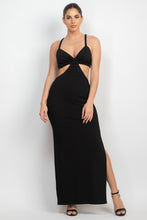 Load image into Gallery viewer, Cutouts Side Slit Maxi Dress
