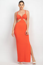 Load image into Gallery viewer, Cutouts Side Slit Maxi Dress
