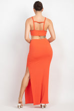 Load image into Gallery viewer, Cutouts Side Slit Maxi Dress
