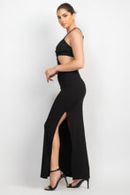 Load image into Gallery viewer, Cutouts Side Slit Maxi Dress
