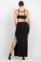 Load image into Gallery viewer, Cutouts Side Slit Maxi Dress
