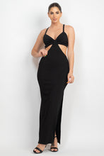 Load image into Gallery viewer, Cutouts Side Slit Maxi Dress
