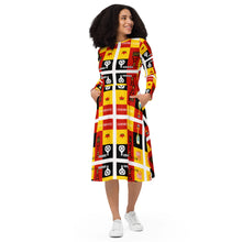 Load image into Gallery viewer, #BW45 20grand&amp;D&#39;usse long sleeve midi dress
