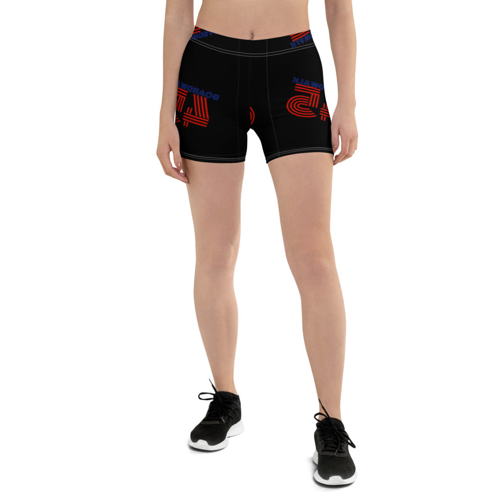 #Bw45 Biker Shorts-B/R/B