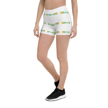 Load image into Gallery viewer, #BW45 Designer Print Shorts(teal/gold)
