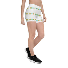 Load image into Gallery viewer, #BW45 Designer Print Shorts(teal/gold)
