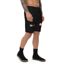 Load image into Gallery viewer, #BW45 &amp; #PBE DigitalTrappin (red&amp;white) fleece shorts
