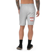 Load image into Gallery viewer, #BW45 &amp; #PBE DigitalTrappin (red&amp;white) fleece shorts
