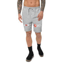 Load image into Gallery viewer, #BW45 &amp; #PBE DigitalTrappin (red&amp;white) fleece shorts
