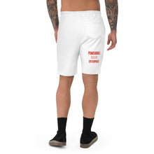 Load image into Gallery viewer, #BW45 &amp; #PBE DigitalTrappin (red&amp;white) fleece shorts
