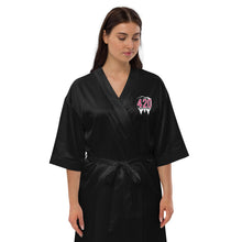 Load image into Gallery viewer, #420/MedicalMarijuana/F*ckCancer Tribute Satin robe by @BoardWalk45
