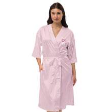 Load image into Gallery viewer, #420/MedicalMarijuana/F*ckCancer Tribute Satin robe by @BoardWalk45
