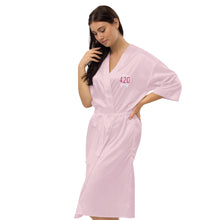 Load image into Gallery viewer, #420/MedicalMarijuana/F*ckCancer Tribute Satin robe by @BoardWalk45
